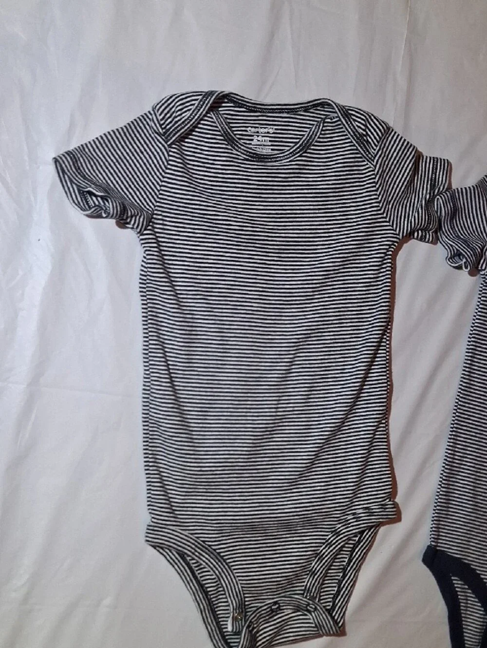 ⚾️ Carter's Baby Boys Baseball Fine-Striped Bodysuits 24M (Set of 2) ⚾️